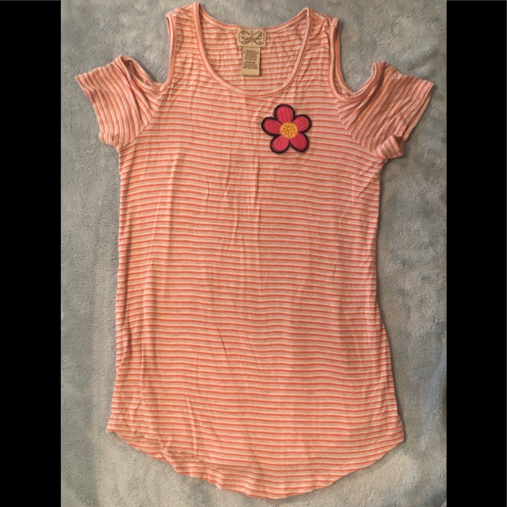 Eyelash Couture Girls Cold Shoulder Shirt